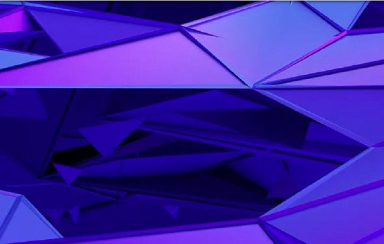 Abstract Blue Purple Triangles