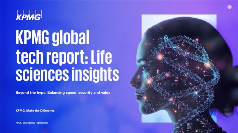 KPMG Global tech report: Life sciences insights pdf cover